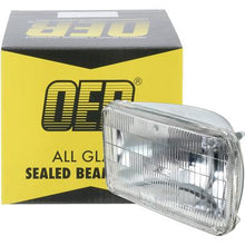 Headlamp Sealed Beam; 12 Volt; Low Beam; 4" x 6" (100mm x 165mm); Rectangular; Halogen