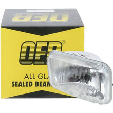 Headlamp Sealed Beam; 12 Volt; High Beam; 3" x 5" (92mm x 150mm); Rectangular; Halogen