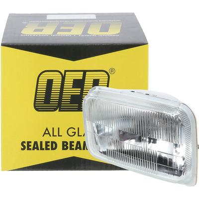 Headlamp Sealed Beam; 12 Volt; Low Beam; 3" x 5" (92mm x 150mm); Rectangular; Halogen