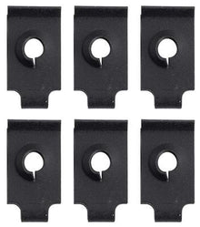 1965 Mustang 6 Piece Instrument Bezel U-Nut Set