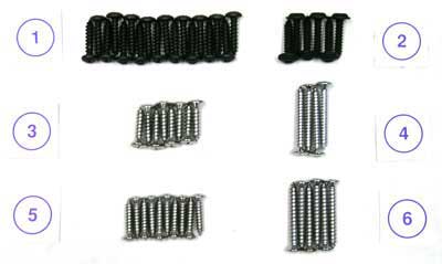 HK187 - 1969-70 Mustang Coupe Interior Trim 52-Piece Screw Set