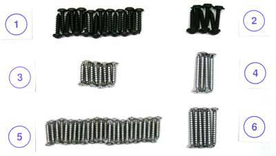 HK189 - 1969-70 Mustang Fastback Interior Trim 68-Piece Screw Set
