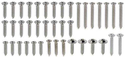 HK344 - 1967-68 Mustang Coupe Interior Trim 40-Piece Screw Set
