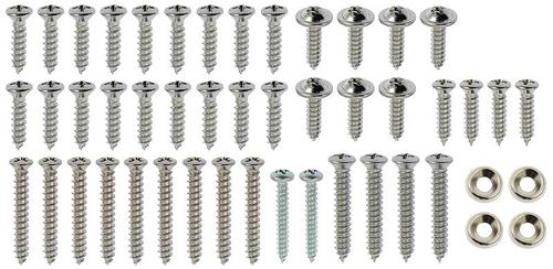 HK347 - 1968 Mustang Convertible Interior Trim 43-Piece Screw Set
