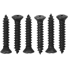 1979-82 Ford Mustang; 1979-86 Mercury Capri; Screw; Headlamp Door; 6 Pieces; Black