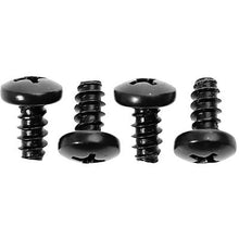 1979-93 Ford Mustang; License Lamp Mounting Screw Kit; 4 Pieces; Black