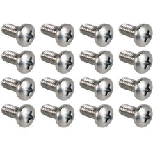 1979-86 Ford Mustang (Except SVO); Screw Set; Headlamp Ring; 16-Pieces