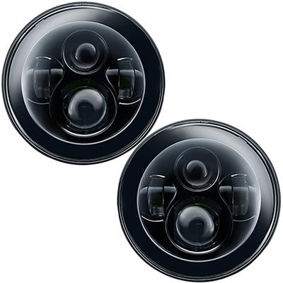 Oracle Lighting 7" High Powered Led Headlights; High/Low; Black Bezel; No Halo