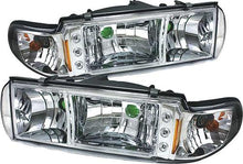 1991-96 Impala / Caprice Chrome 1 Piece LED Crystal Headlights