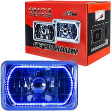 Oracle Lighting; 4x6-Inch H4 Sealed Beam Headlamp with Blue SMD Halo