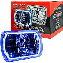 Oracle Lighting; 5x7-Inch H4 Sealed Beam Headlamp with Blue SMD Halo; (Lens Measures: 5-1/2" x 7-7/8")