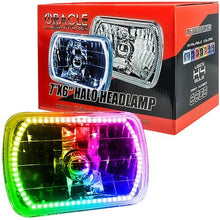 Oracle Lighting; 5x7-Inch H4 Sealed Beam Headlamp with Color Shift Halo; (Lens Measures: 5-1/2" x 7-7/8")