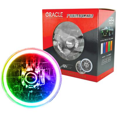 7" Oracle; H4 Sealed Beam Headlamp with Color Shift Halo