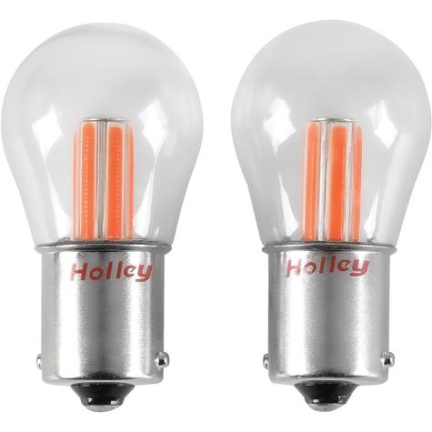 Holley RetroBright Multi-Purpose LED Bulbs; 1156; Red