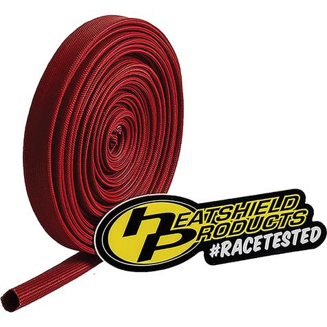 Heatshield Products; HP Color Sleeve Ignition Spark Plug Wire Loom; 5/16 ID x 25 Foot Roll; Red