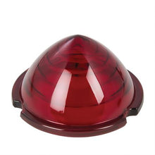 Baby Bullet Glass Tail Light Lens; "Beehive" Style; Red
