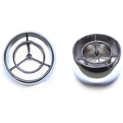 1964-65 Pontiac GTO, LeMans; Tempest; Dash Vent Ball Deflector; Chrome
