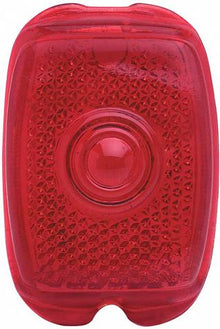 1940-53 Chevy, GMC Pickup Truck; Tail Lamp Lens; Red; Glass Reproduction