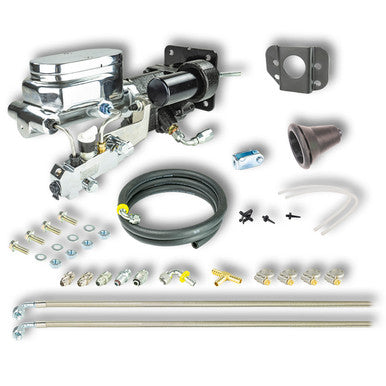 The Right Stuff 1967-74 GM A/F/X-Body, Chrome Hydro Boost &amp; Master Cylinder Combo Kit Disc/Drum - (JHB015171)