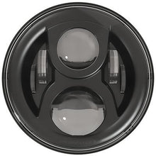 JW Speaker; Model 8700 EVO 2 Dual Burn; LED Projector Headlight; High/Low Beam; 7-Inch Round; Black Inner Bezel