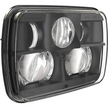 JW Speaker; Model 8900 EVO 2; LED Projector Headlight; High/Low Beam; 5x7-Inch Round; Black Inner Bezel; (Lens Measures: