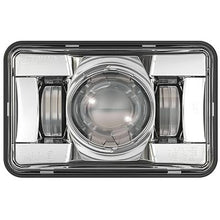 JW Speaker; Model 8800 EVO 2; LED Projector Headlight; HIgh Beam; 4x6 Inch Rectangle; Chrome/Bezel