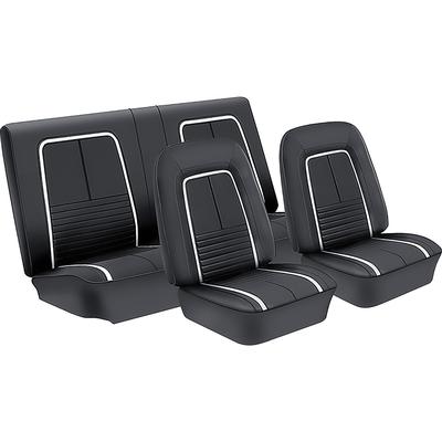 1967 Camaro; Bucket Seats & Rear Seat Upholstery; Deluxe Interior; Coupe; Black