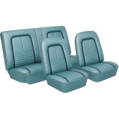 1967 Camaro; Bucket Seats & Rear Seat Upholstery; Deluxe Interior; Coupe; Turquoise