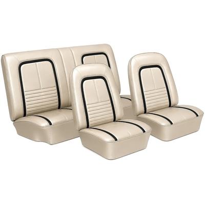 1967 Camaro; Bucket Seats & Rear Seat Upholstery; Deluxe Interior; Coupe; Parchment