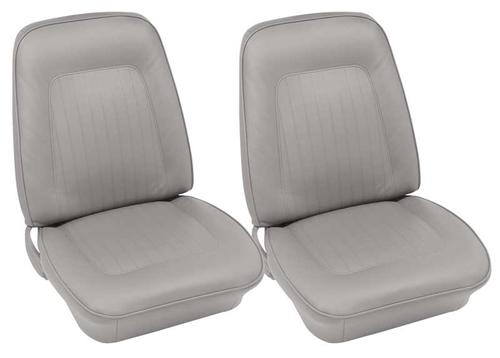 1967-68 Camaro Coupe Dove Gray Leather Standard Upholstery Set