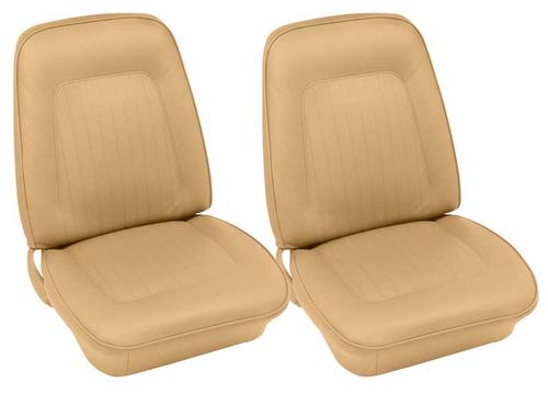 1967 Camaro; Front Buckets and Rear Seat Upholstery; Standard Interior; Convertible; Gold