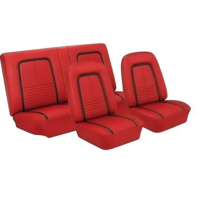 1967 Camaro; Front Buckets & Rear Seat Upholstery; Deluxe Interior; Convertible; Red