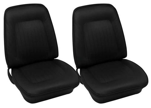 1967-68 Camaro Convertible Black Leather Standard Upholstery Set