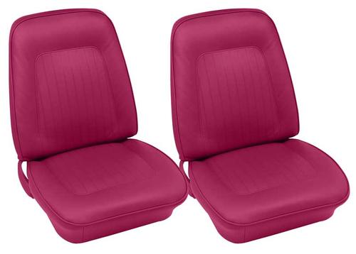 1967 Camaro; Front Buckets & Rear Seat Upholstery; Coupe; with Fold Down Rear Seat; Red