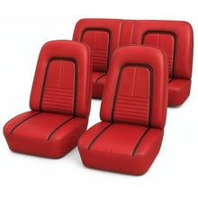 1967 Camaro Coupe / Convertible With Fold Down Rear Seat Red Deluxe Full Set Upholstery