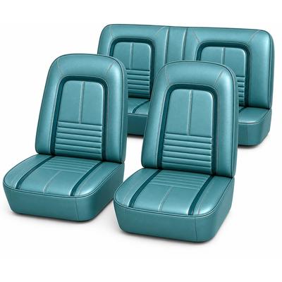 1967 Camaro Coupe / Convertible With Fold Down Rear Seat Turquoise Deluxe Full Set Upholstery