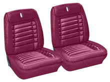 1968 Camaro; Front Buckets & Rear Seat Upholstery; Deluxe; Coupe; w/Fold Down Rear Seat; Red