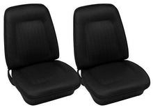 1968 Camaro - Leather Full-Set Upholstery With Standard Interior & Fold-Down Rear Seat - Black