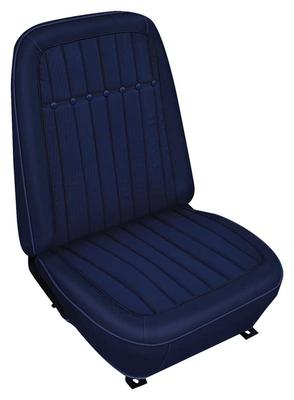 1969 Camaro; Buckets & Rear Seat Upholstery; Deluxe Comfortweave; Convertible; Dark Blue