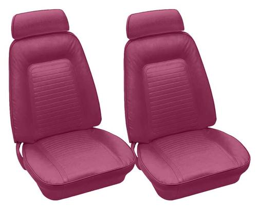 1969 Camaro; Buckets and Rear Seat Upholstery; Standard Interior; w/Fold Down Rear Seat; Red