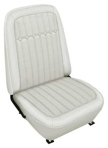 1969 Camaro; Buckets & Rear Seat Upholstery; Deluxe Comfortweave; w/Fold Down Rear Seat; White