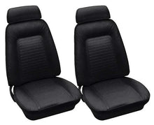 1969 Camaro - Leather Full-Set Upholstery With Standard Interior & Fold-Down Rear Seat - Black