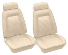 1969 Camaro - Leather Full-Set Upholstery With Standard Interior & Fold-Down Rear Seat - Ivory