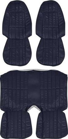 1974-76 Camaro; Front Buckets and Rear Seat Upholstery; Standard Interior; Black Vinyl