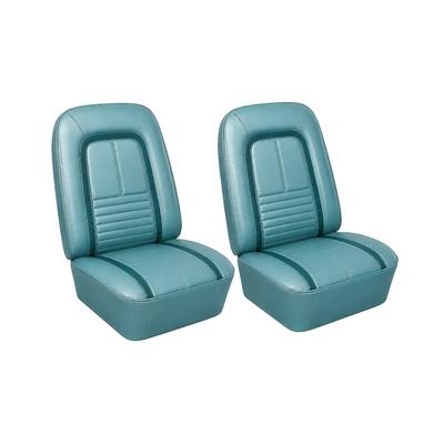 1967 Camaro; Front Bucket Seat Upholstery; Deluxe Interior; Turquoise