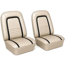 1967 Camaro; Front Bucket Seat Upholstery; Deluxe Interior; Parchment