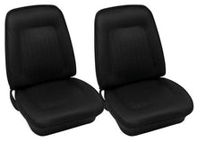 1967-68 Camaro Coupe / Convertible Black Leather Standard Front Only Upholstery