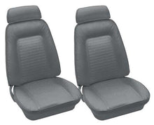 1969 Camaro Coupe / Convertible Light Gray Leather Standard Front Only Upholstery