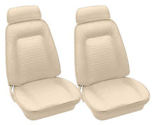 1969 Camaro Coupe / Convertible Ivory Leather Leather Standard Front Only Upholstery