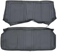 1967-68 Camaro Coupe Standard; Rear Upholstery Set; Black
